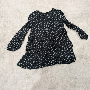 Free People Mini Dress Size M Beck Printed Flowy Mini Layered Dress